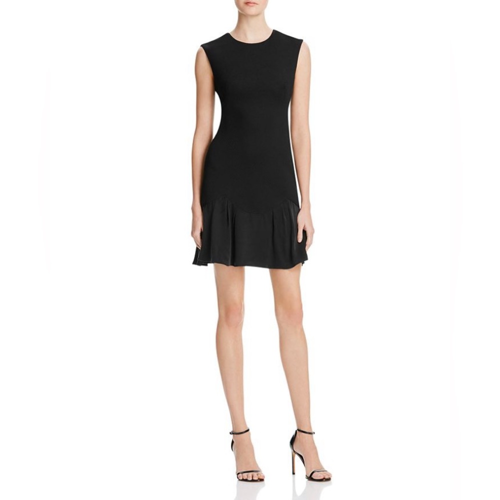 Rebecca Taylor Stacy Fit-&-Flare Flounce Dress SZ 0